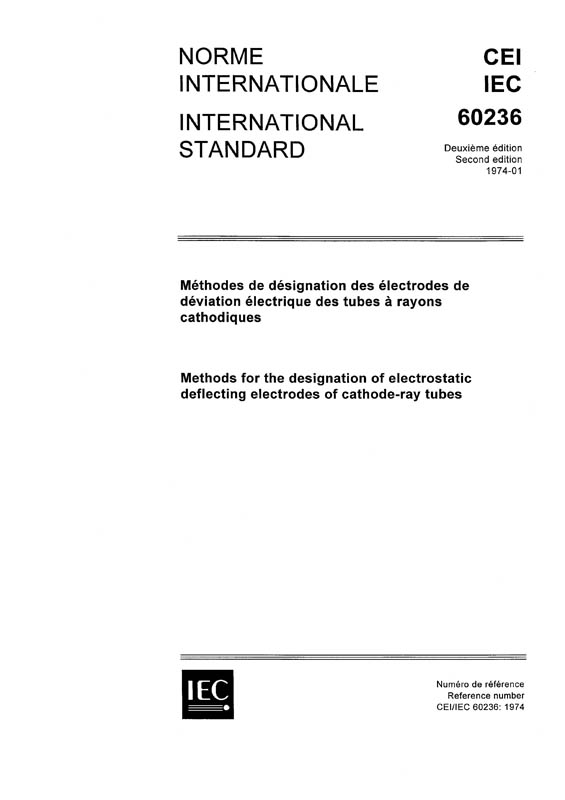 Cover IEC 60236:1974